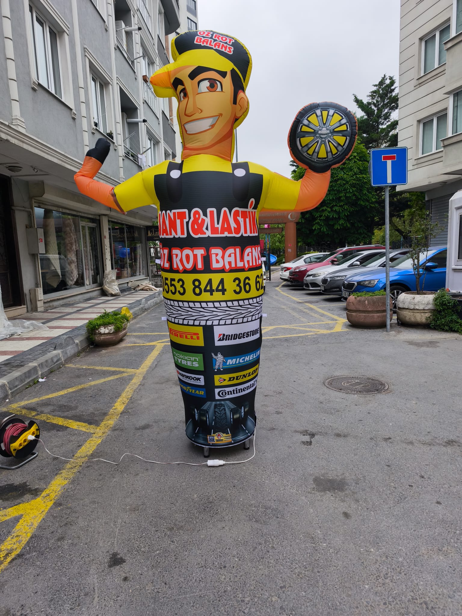 Jant Lastik Tamirci Maskotu Gelgel Balonu